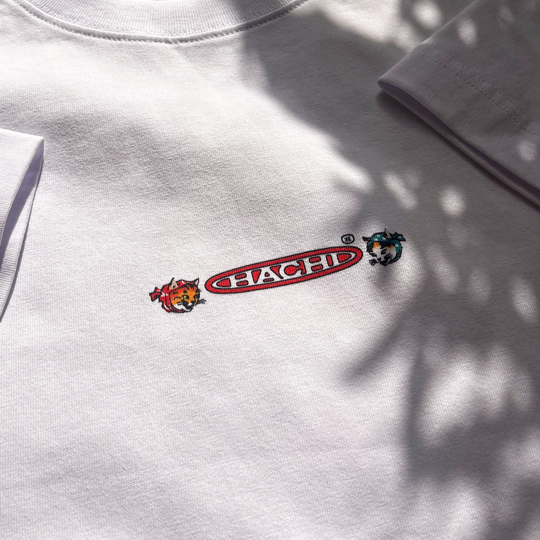 'DOKU' White Heavy Oversized T-shirt