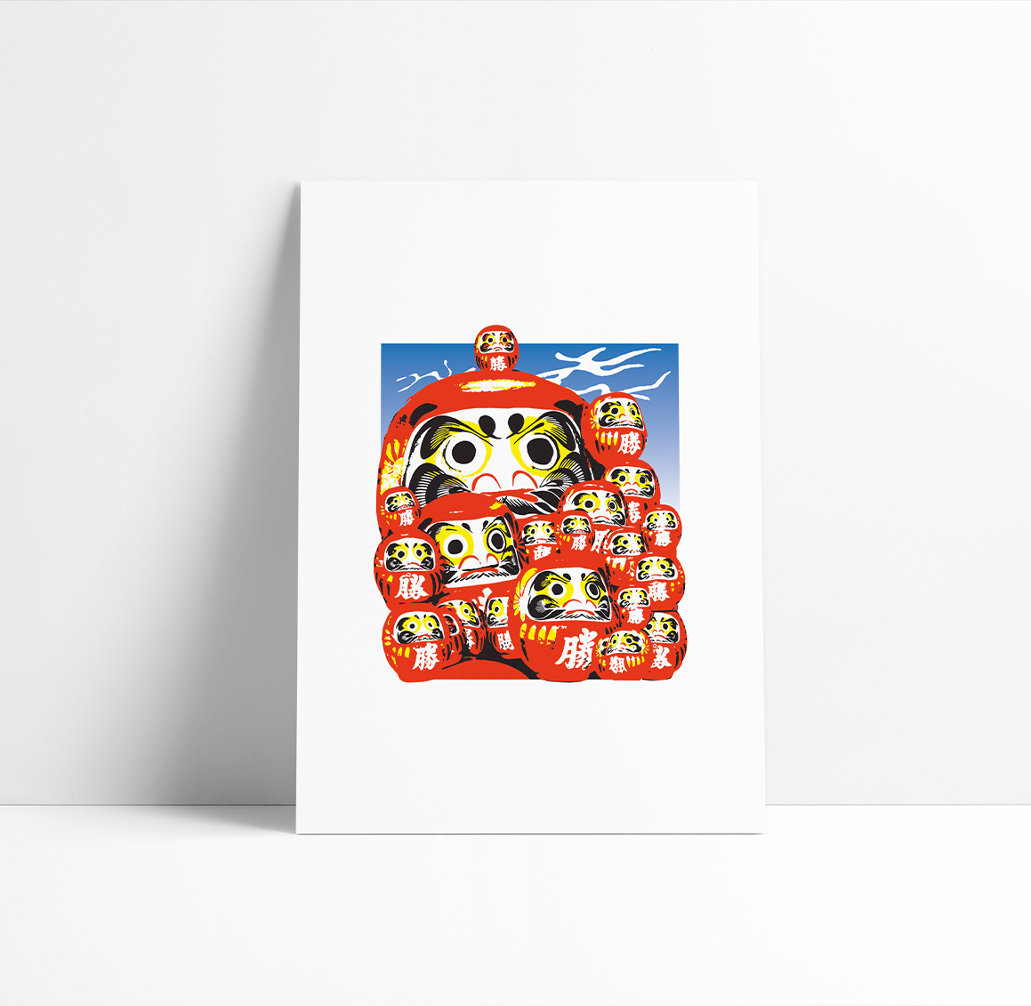 Hachiman Daruma Doll Artwork