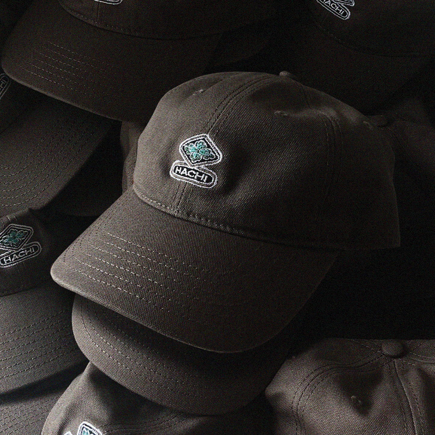 'Kamon' Walnut 6 Panel Canvas Cap