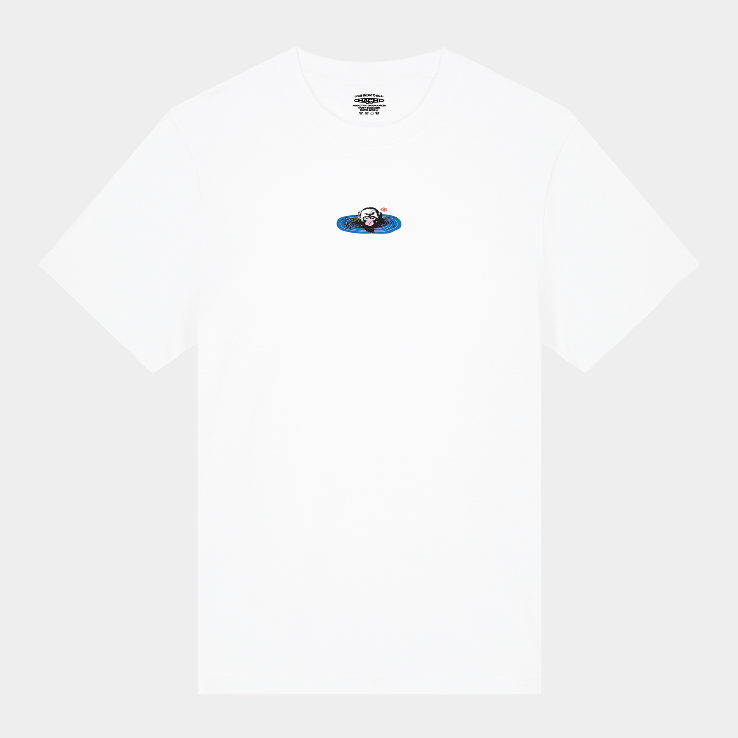 'Onsen' White Heavy Oversized T-shirt