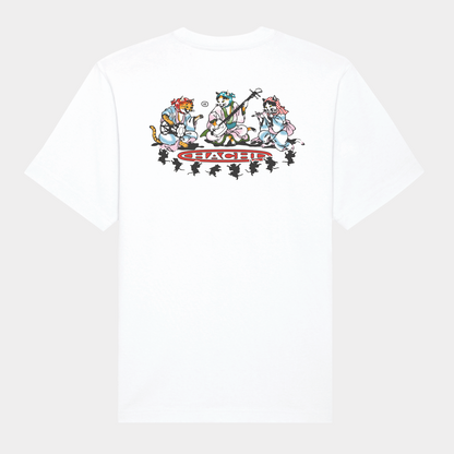 'DOKU' White Heavy Oversized T-shirt