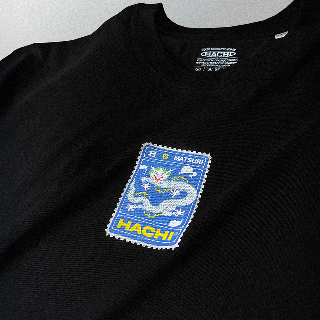 'Kitte' Black Heavy Oversized T-shirt