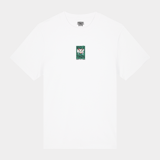 'MANEKI' White Relaxed Organic T-shirt