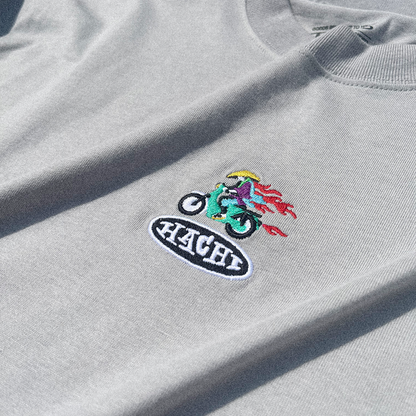 'Hayai' Ash Grey Heavy Boxy T-shirt
