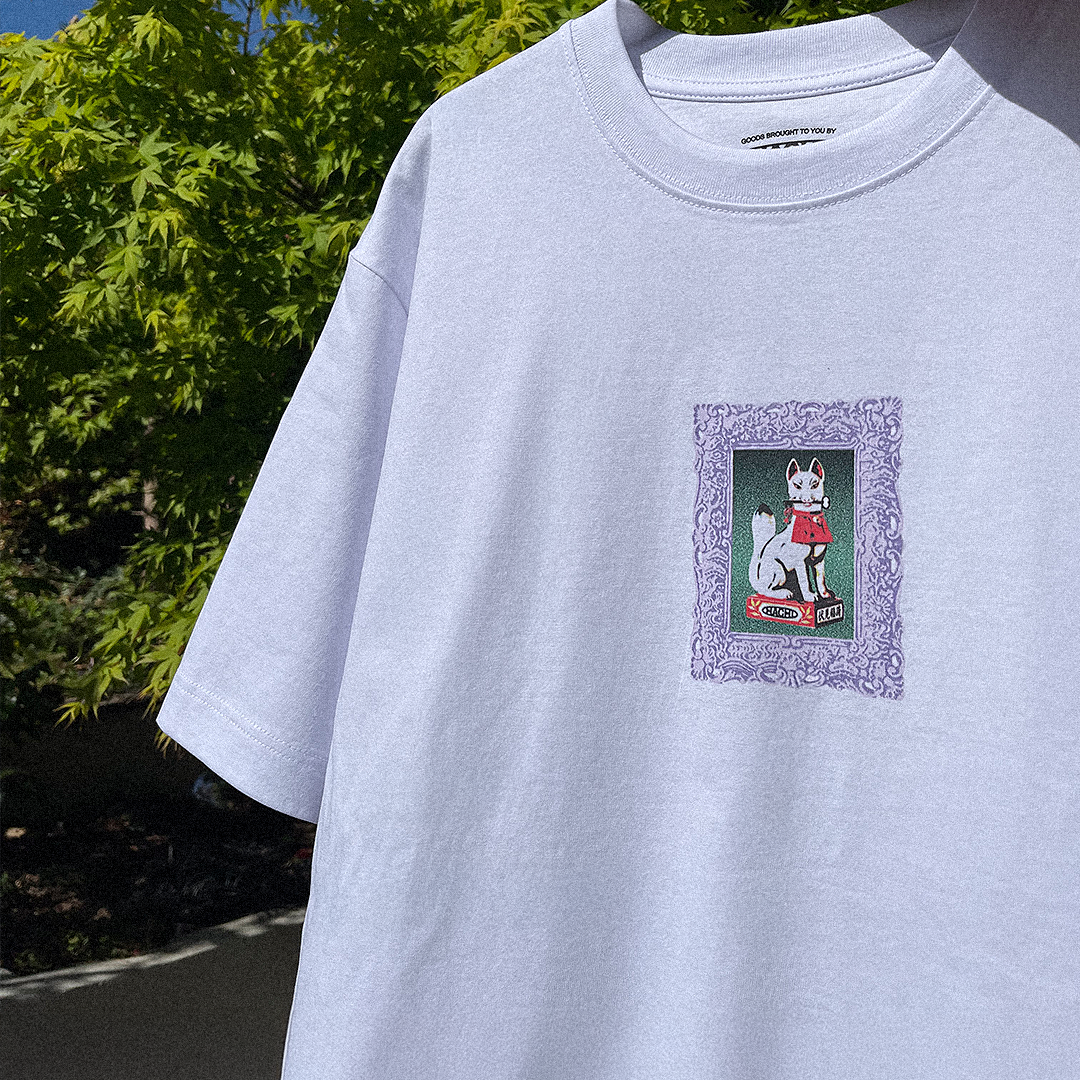'Inari' White Heavy Oversized T-shirt