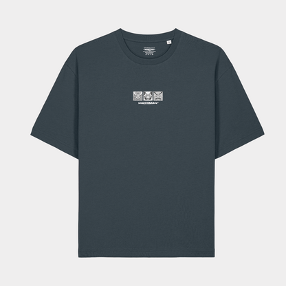 'Kamen' Navy Relaxed Mid-light T-shirt