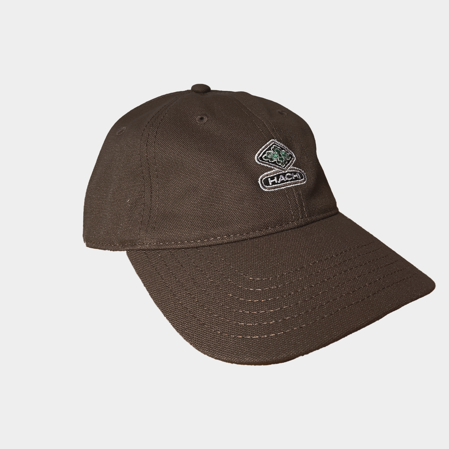 'Kamon' Walnut 6 Panel Canvas Cap