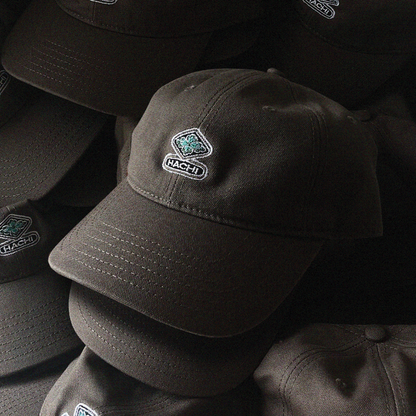 'Kamon' Walnut 6 Panel Canvas Cap