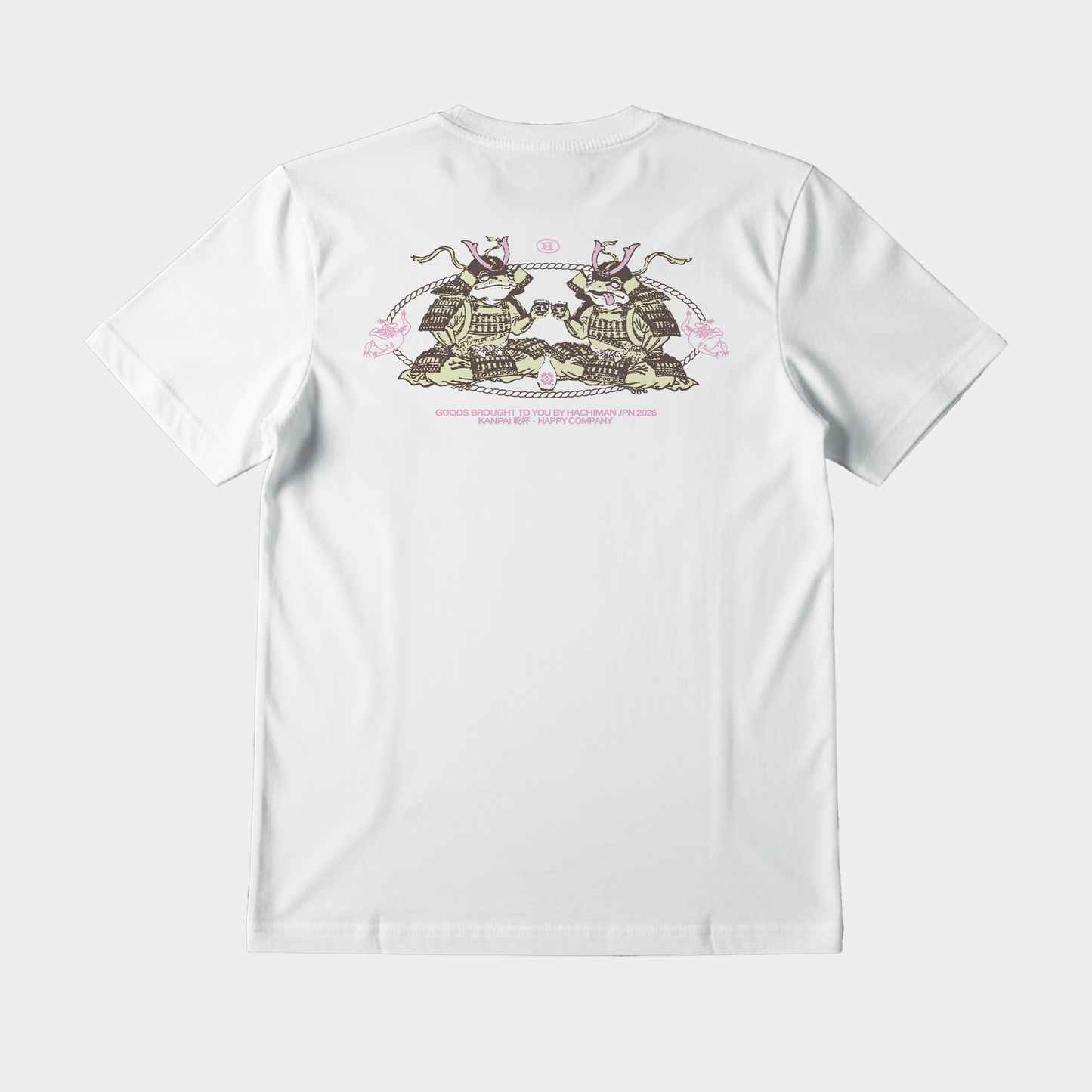 'Kanpai' White Heavy Oversized T-shirt