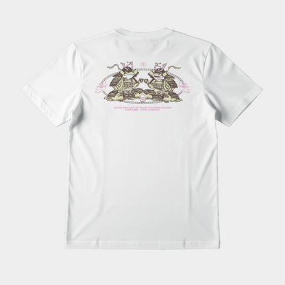 'Kanpai' White Heavy Oversized T-shirt