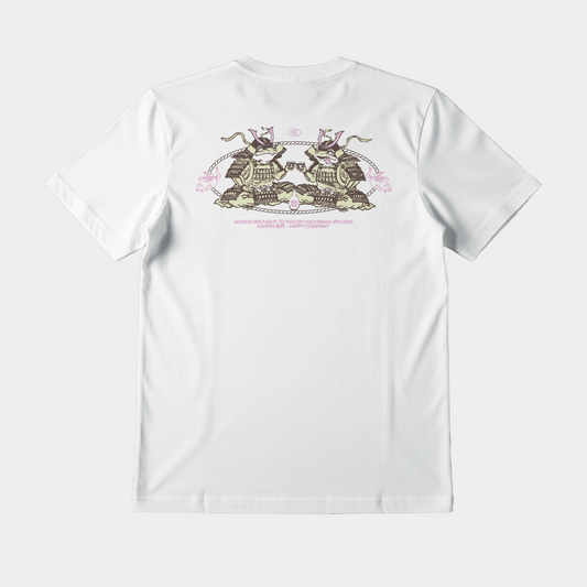 'Kanpai' White Heavy Oversized T-shirt