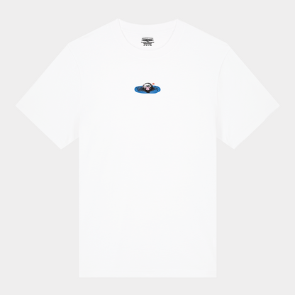 'Onsen' White Heavy Oversized T-shirt