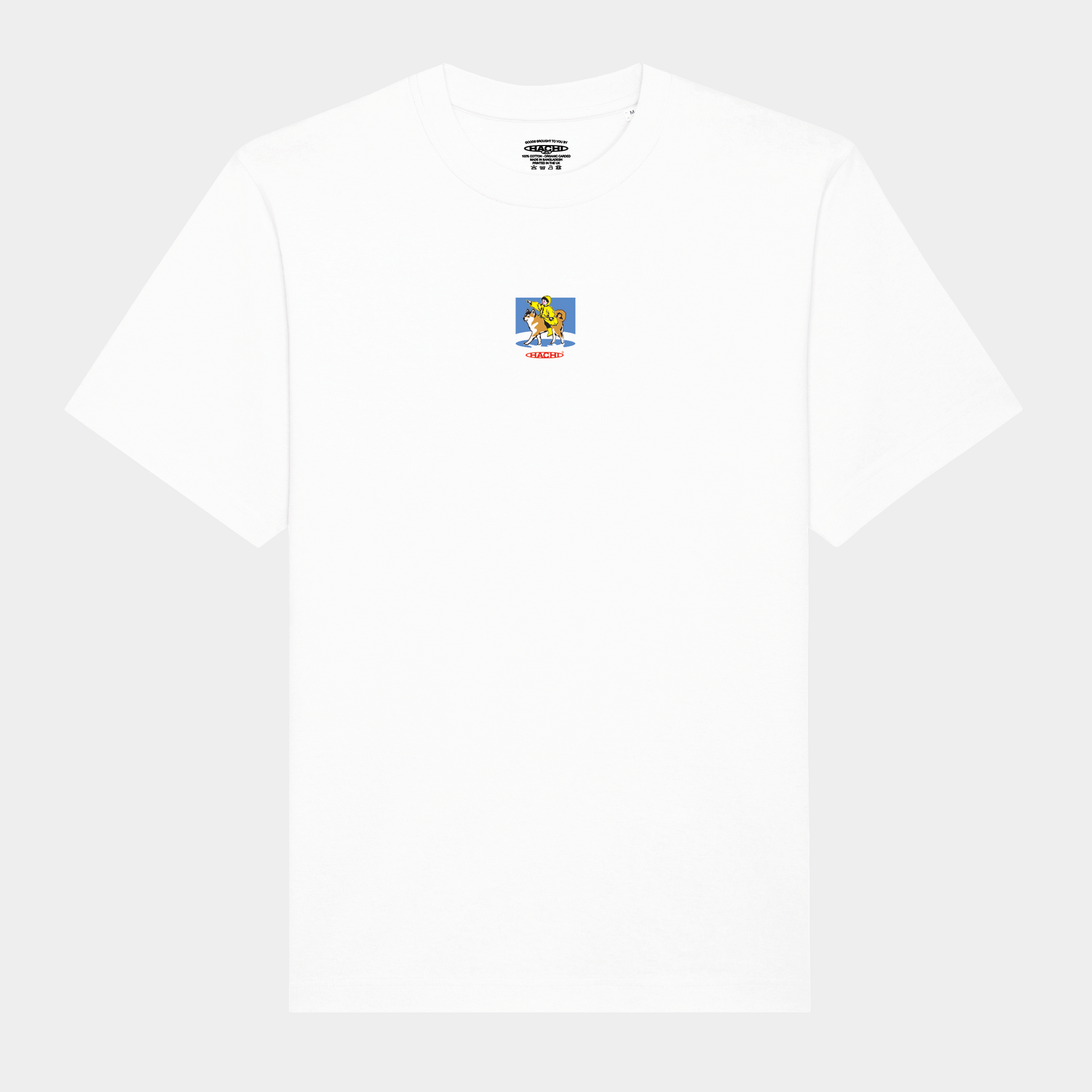 Shiba' White Heavy Oversized T-shirt – HACHIMAN JPN